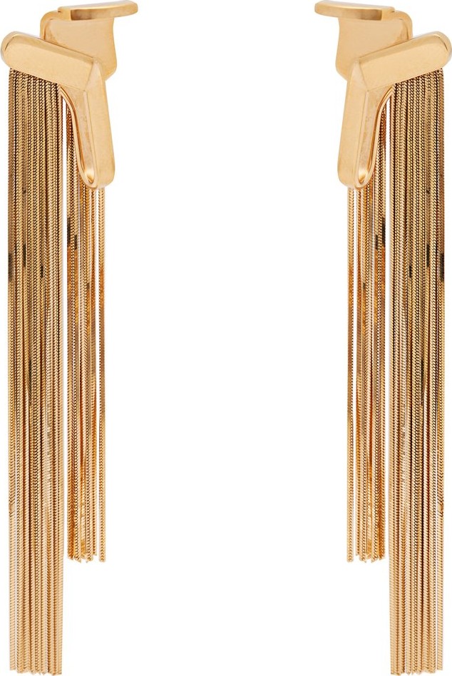 Alan Crocetti Cascade gold-plated drop ear cuffs