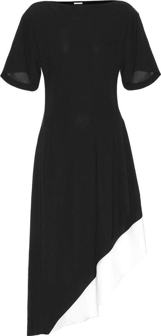 LOEWE Asymmetric crêpe dress