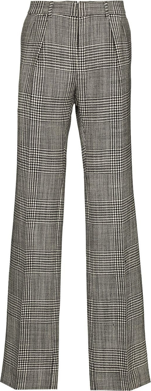 TOM FORD - Atticus checked wool trousers