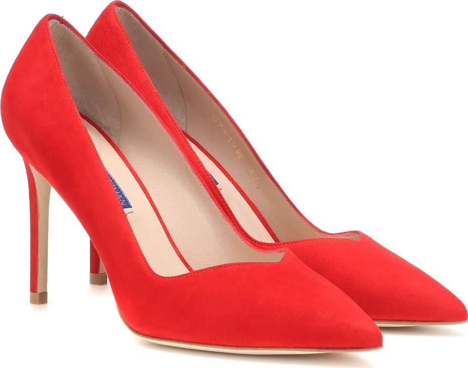 Stuart Weitzman Anny suede pumps