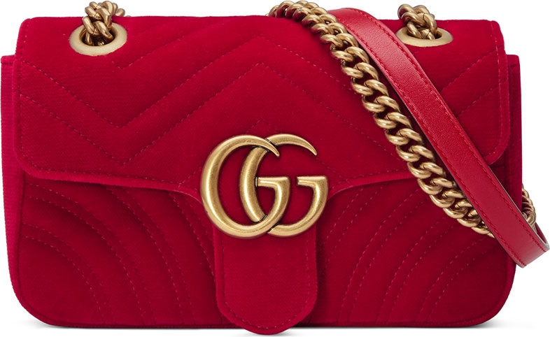 Gucci GG Marmont Mini Velvet Bag