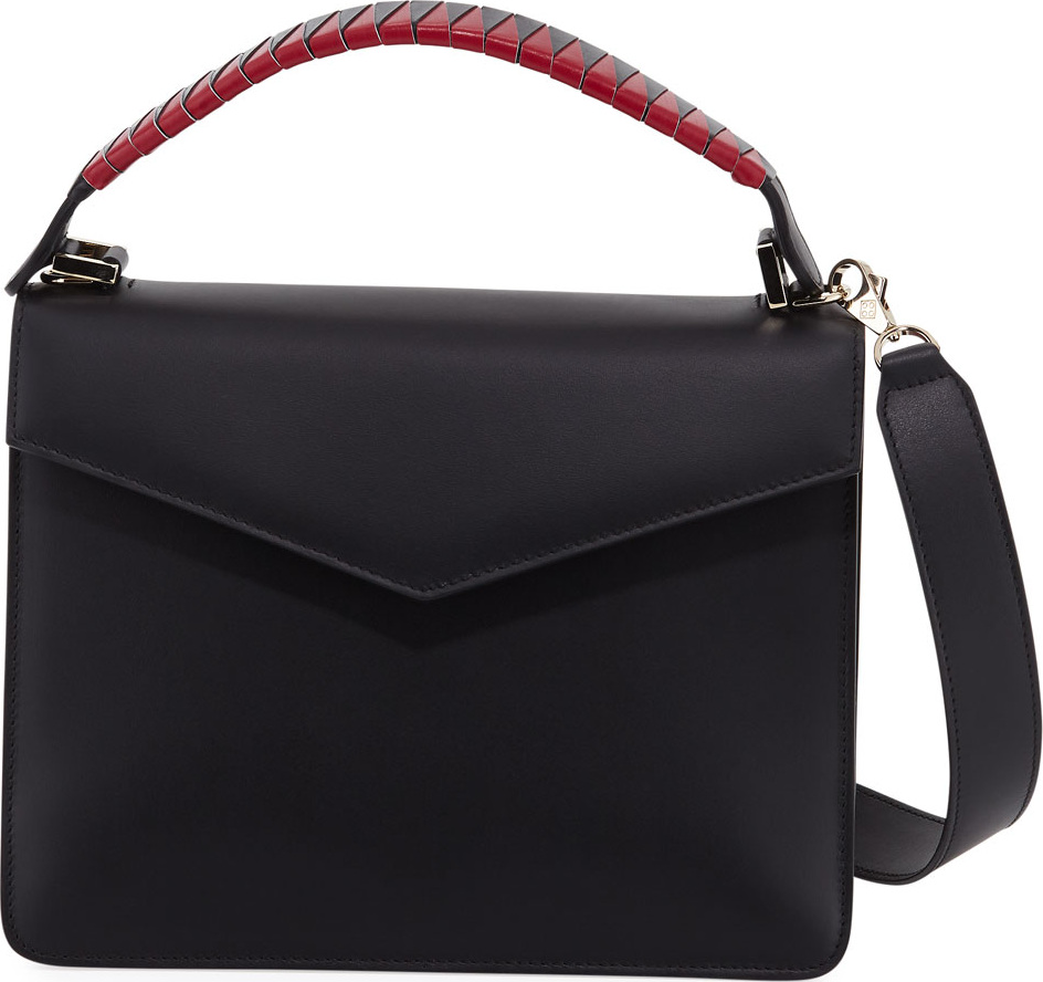 Les Petits Joueurs Pixie Geometric Leather Satchel Bag