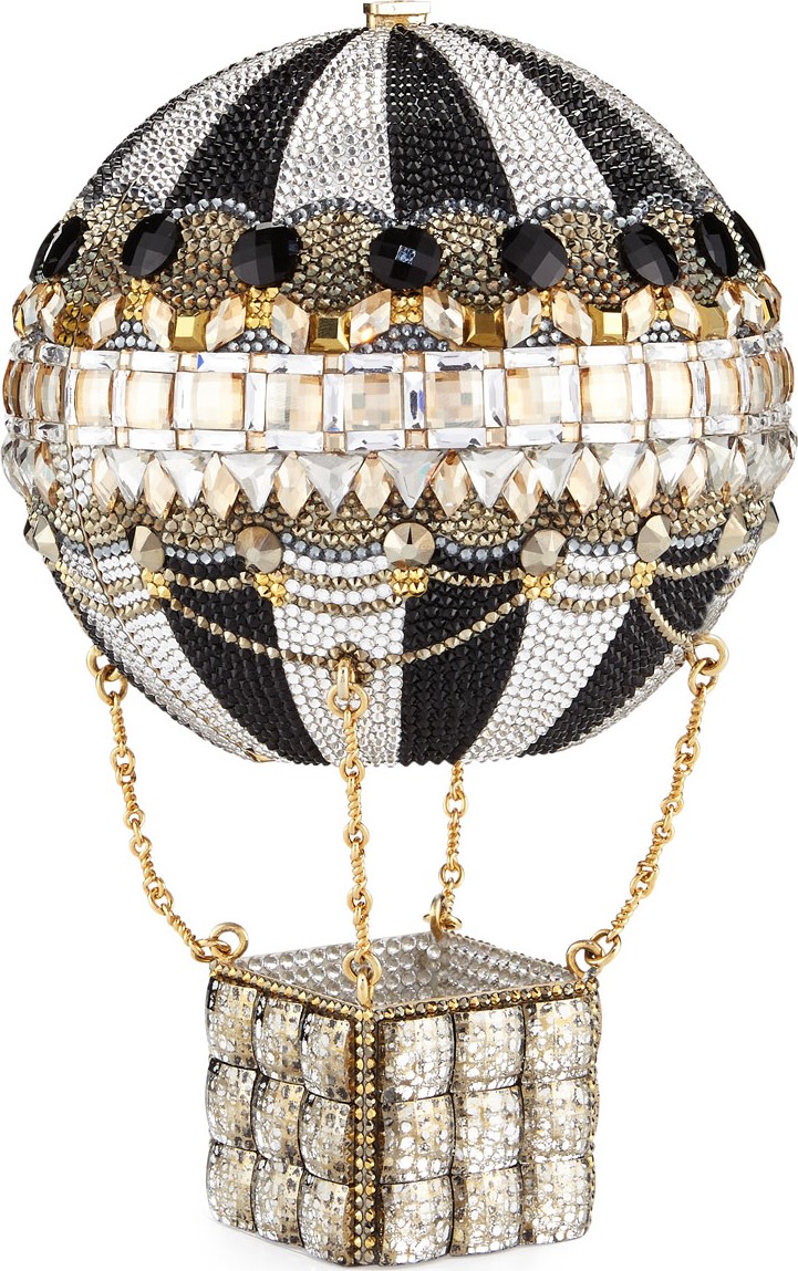 Judith Leiber Rozier Crystal Hot Air Balloon Minaudiere