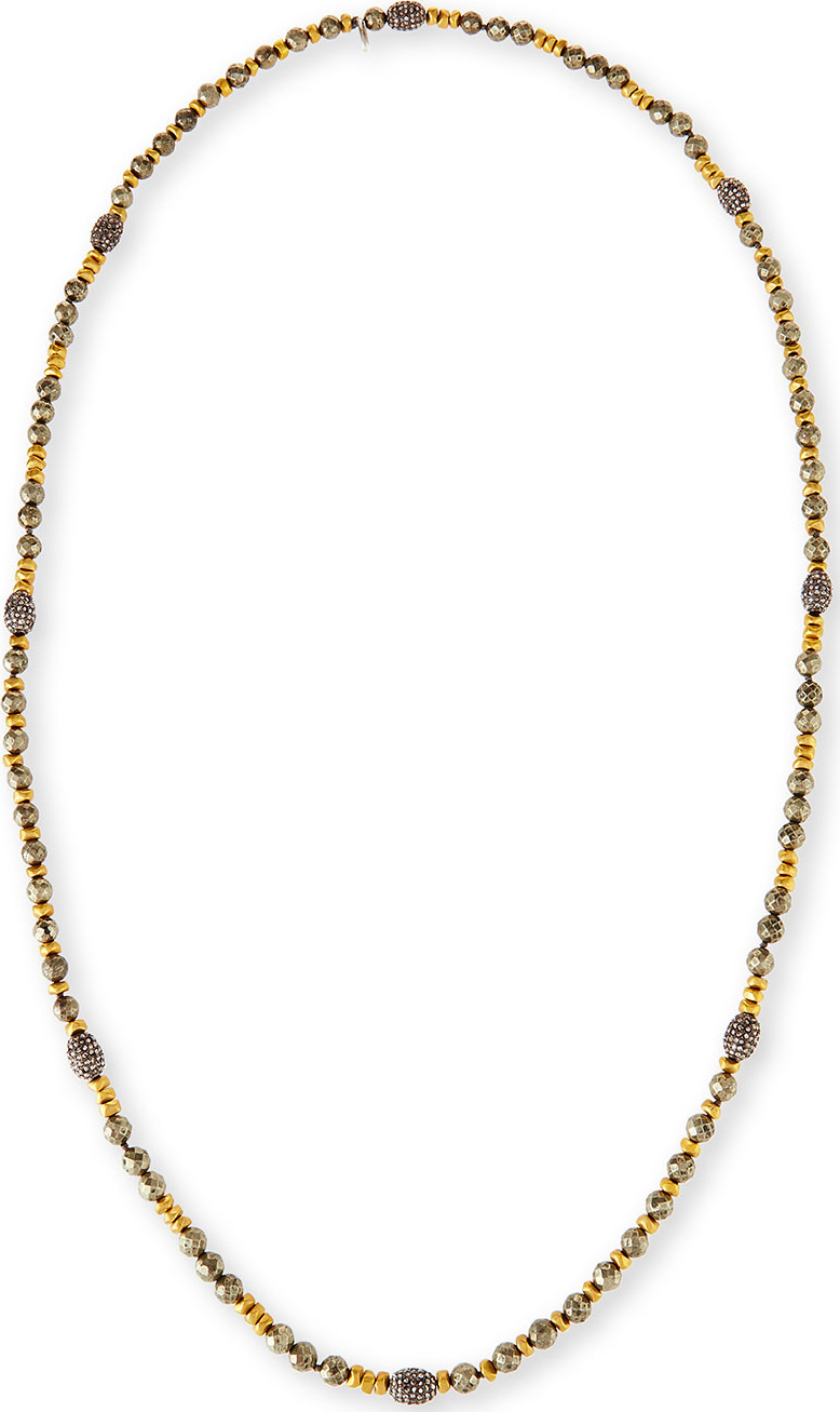 Hipchik Couture Ava Pyrite & Golden Nugget Necklace