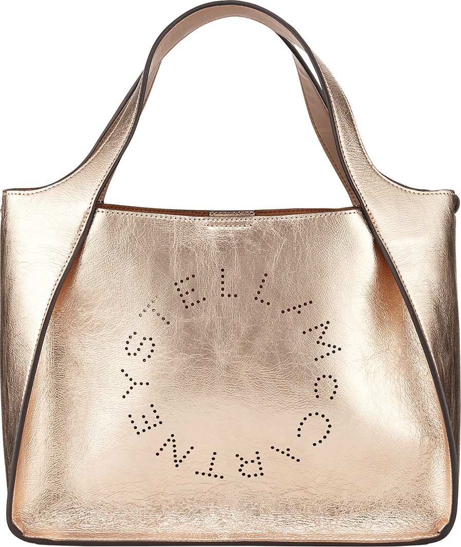 Stella McCartney Metallic Logo Crossbody Bag
