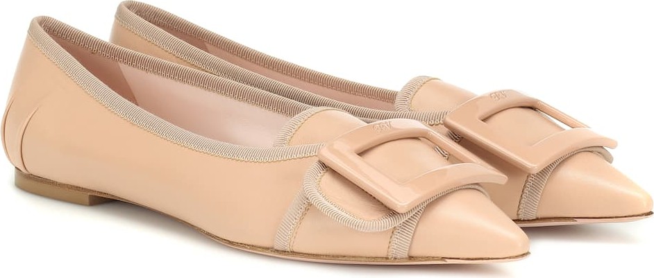 Roger Vivier Soft Gommettine leather ballet flats