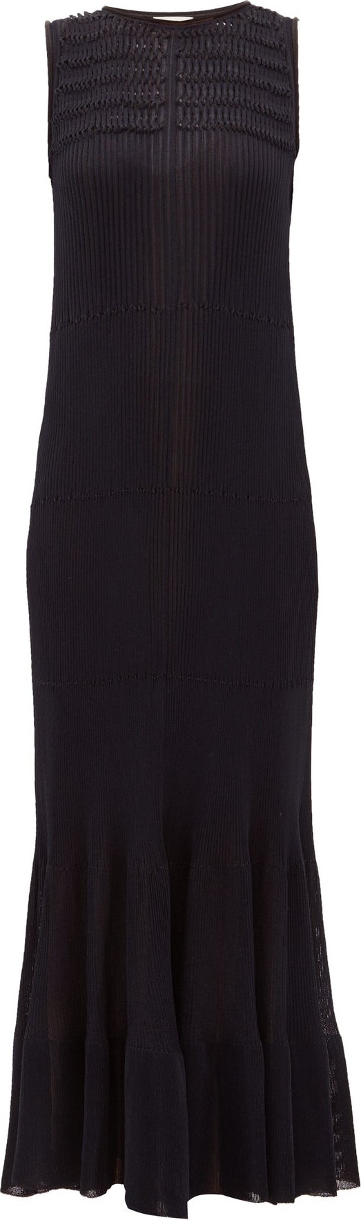 Maison Rabih Kayrouz Smocked knitted maxi dress