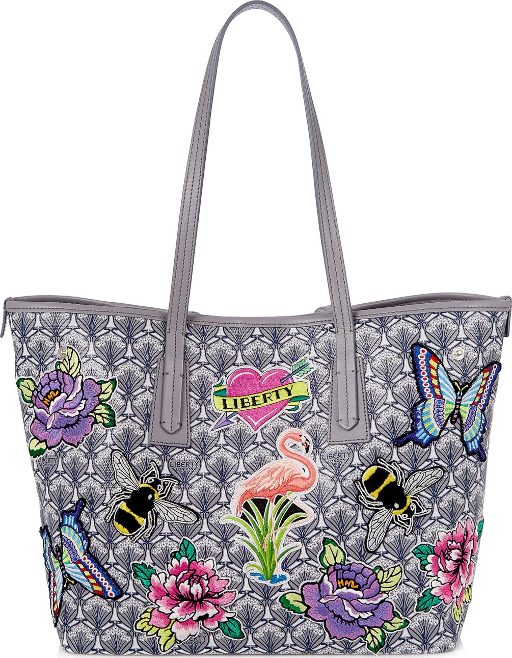 Liberty London Marlborough Iphis All Over Patches Tote Bag