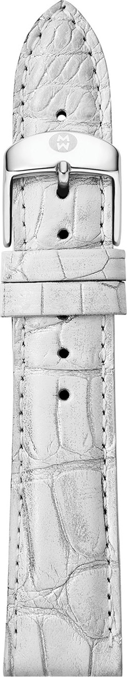 MICHELE 18mm Metallic Alligator Watch Strap