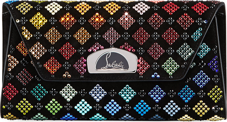 Christian Louboutin Vero Dodat Harlequin Strass Clutch Bag