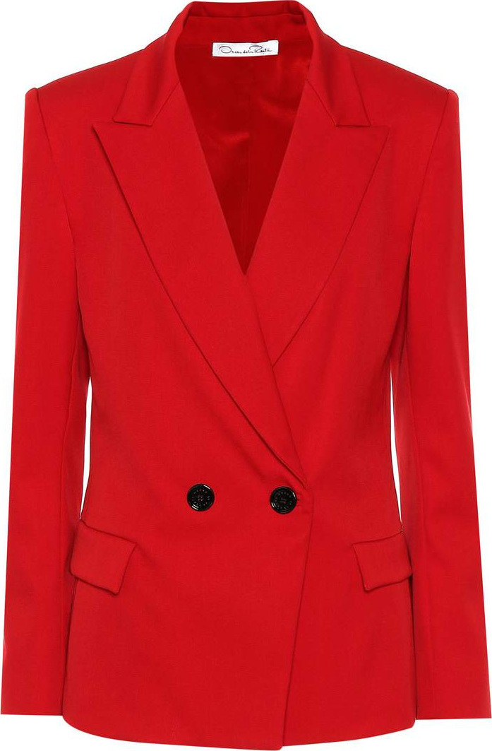 Oscar De La Renta Stretch-wool blazer