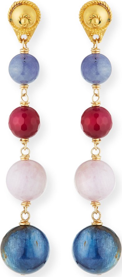 Dina Mackney Multi-Ball Drop Earrings