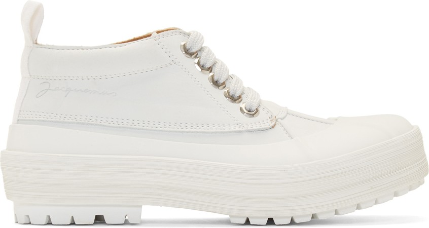 Jacquemus White 'Les Meuniers' Boots