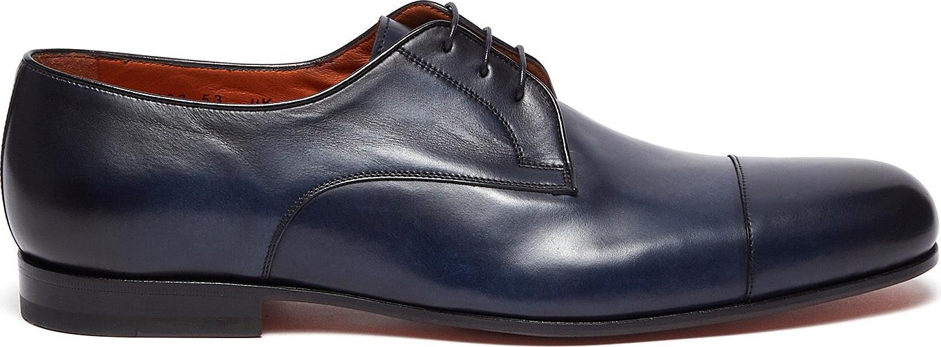Santoni 'Arizona' flexi leather derbies