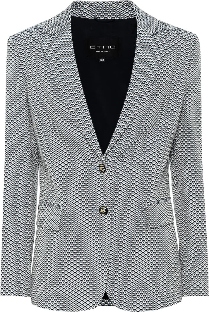 Etro Cotton-blend jacquard blazer
