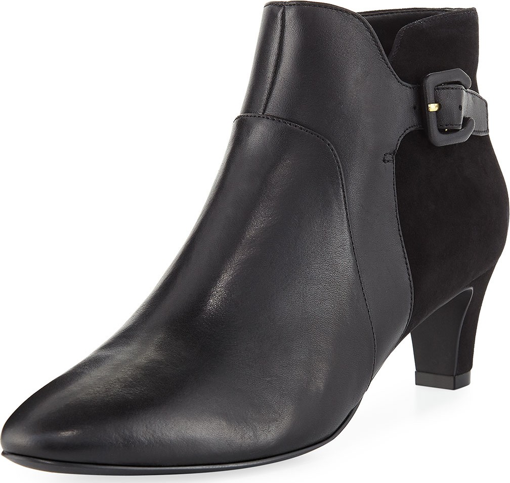 Cole Haan Sylvia Grand Waterproof Leather/Suede Booties