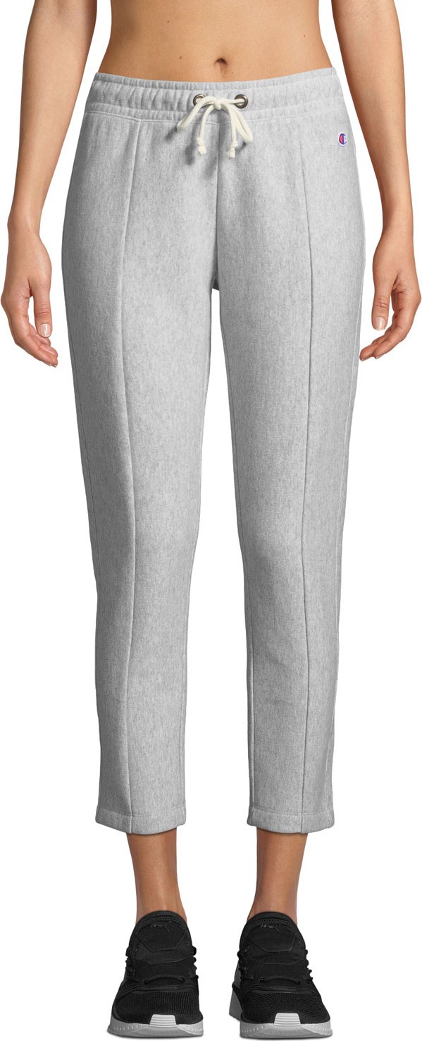Champion Straight-Leg Cropped Drawstring Sweatpants