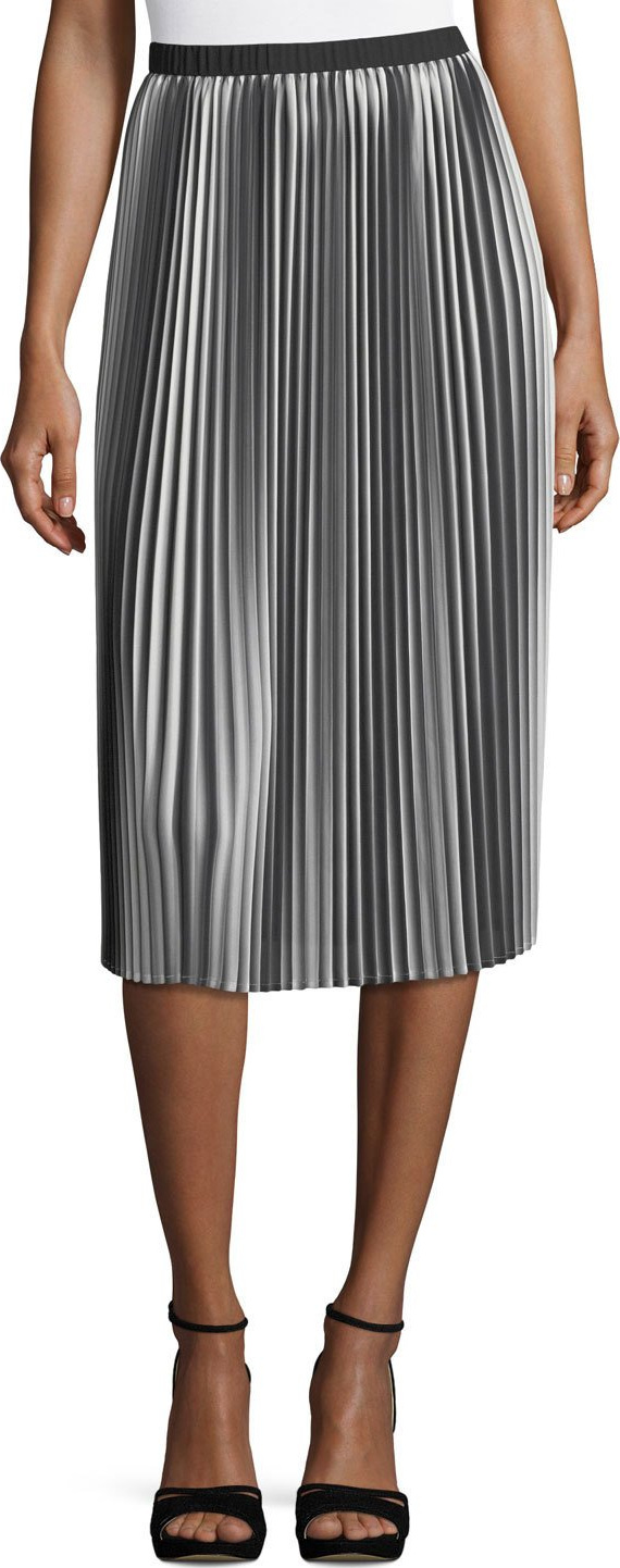 Eileen Fisher Ombre Pleated Midi Skirt