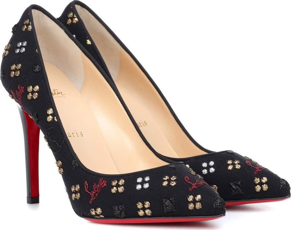 Christian Louboutin Pigalle 100 jacquard pumps