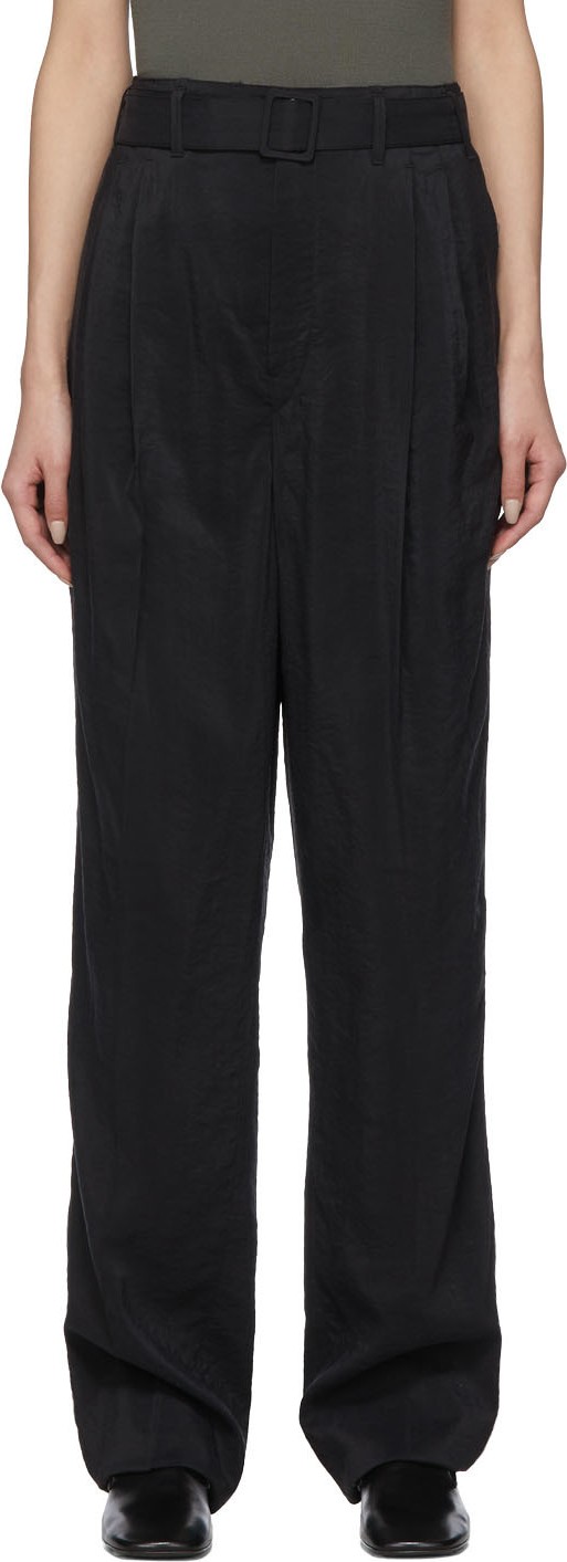 Lemaire Black Pleated Trousers