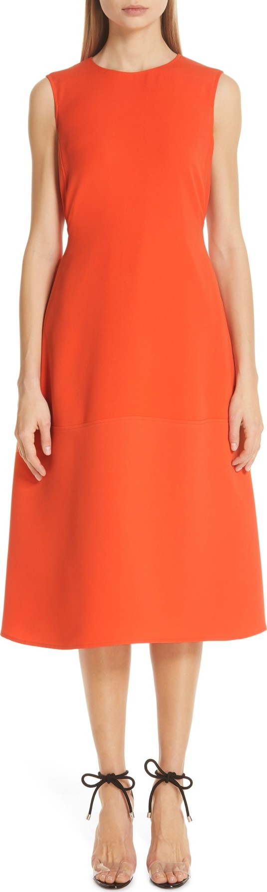 ADEAM Belted Parachute Midi Dress