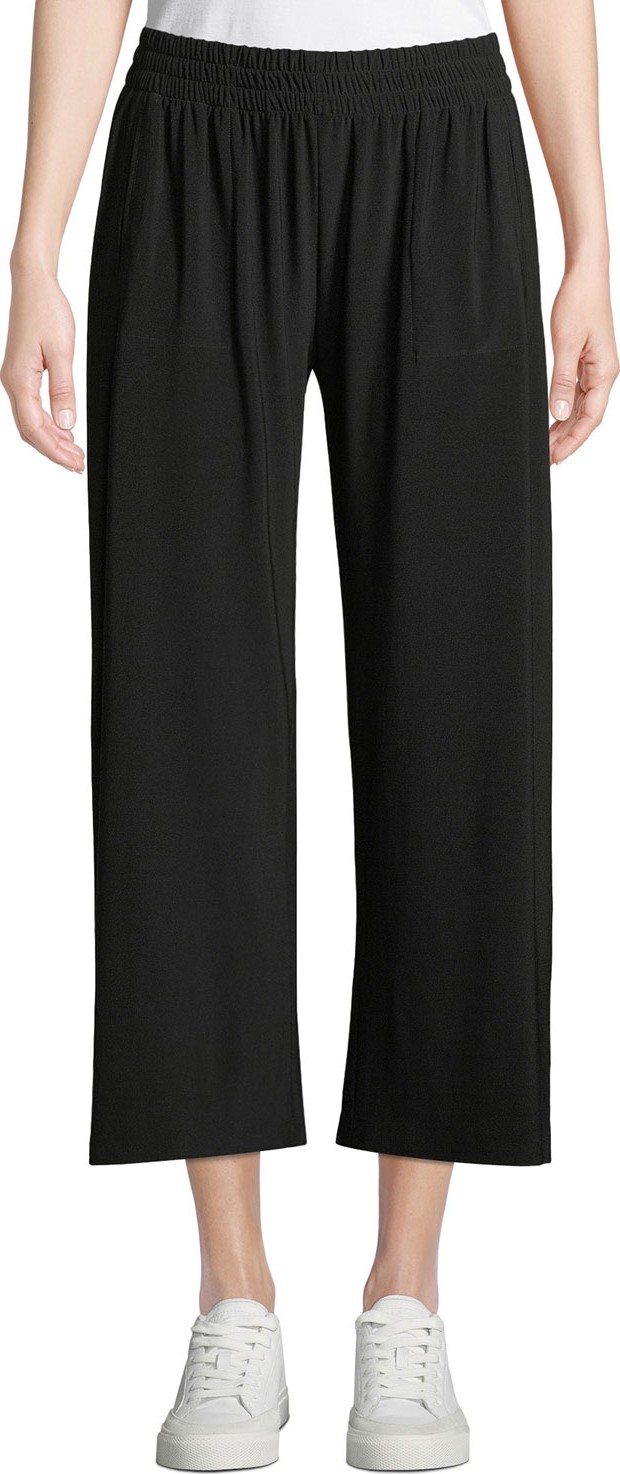 Norma Kamali Cropped Boyfriend Sweatpants