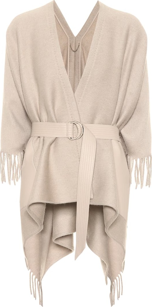 Salvatore Ferragamo Belted cashmere cape