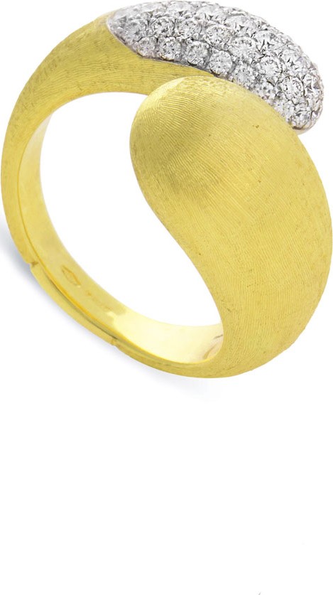 Marco Bicego Legami 18k Diamond Bypass Ring, Size 7