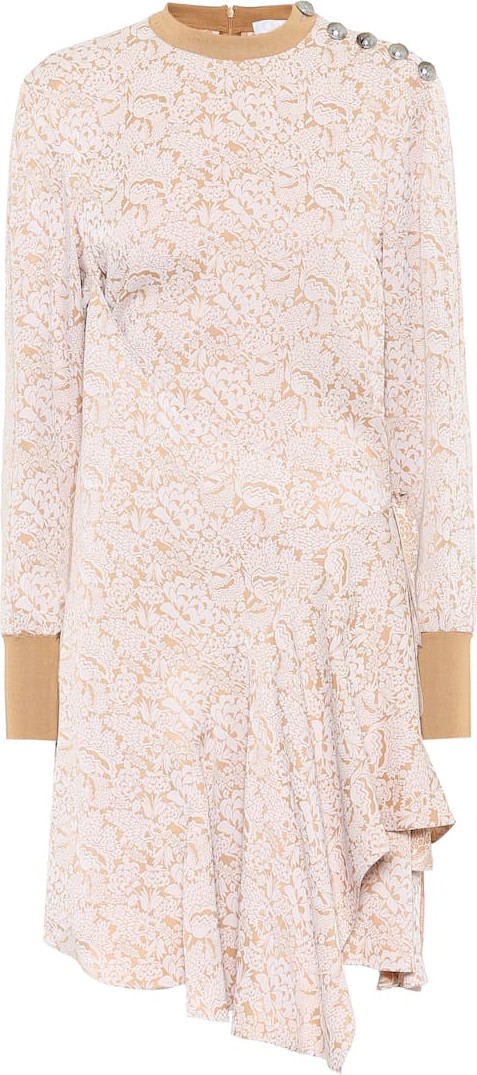 Chloe Asymmetric jacquard dress