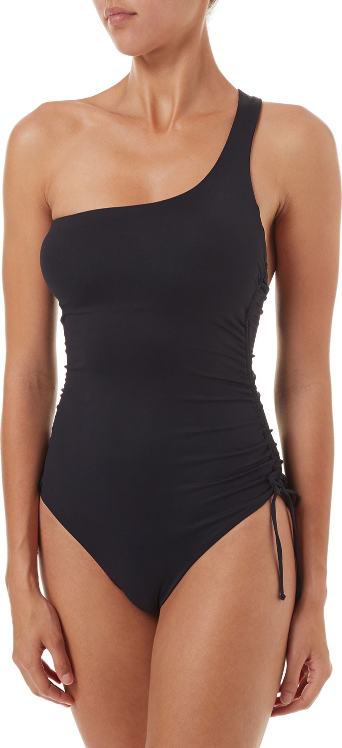 Melissa Odabash Polynesia One-Shoulder Ruched One-Piece Swimsuit