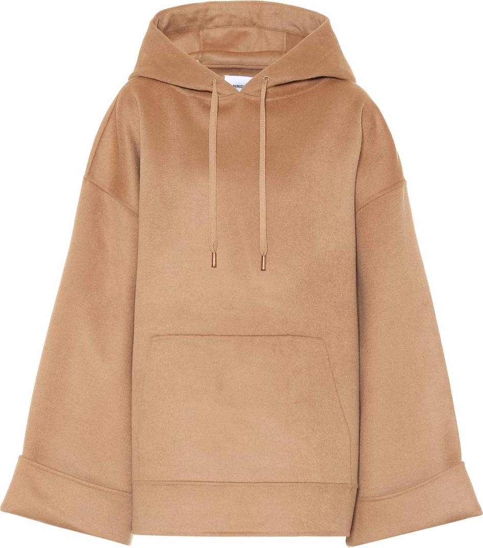 Nanushka Luz oversized wool and silk hoodie