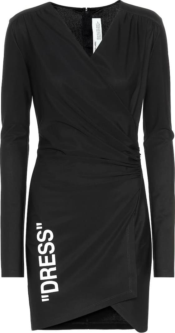 Off White Printed minidress