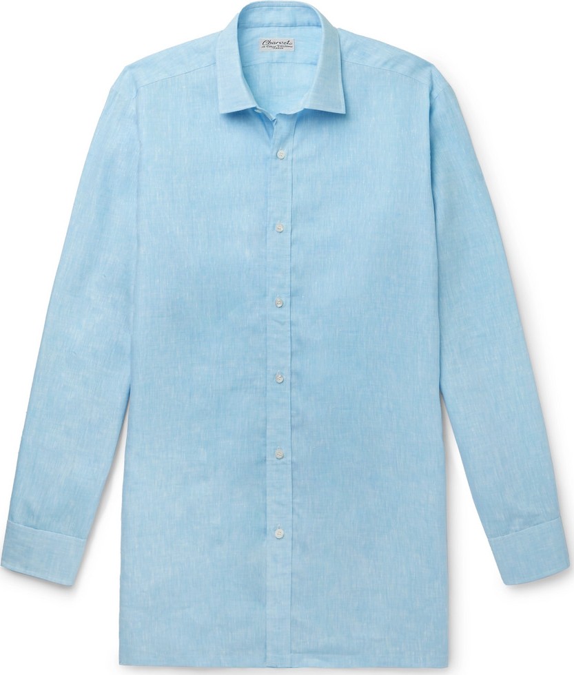 Charvet Mélange Slub Linen Shirt