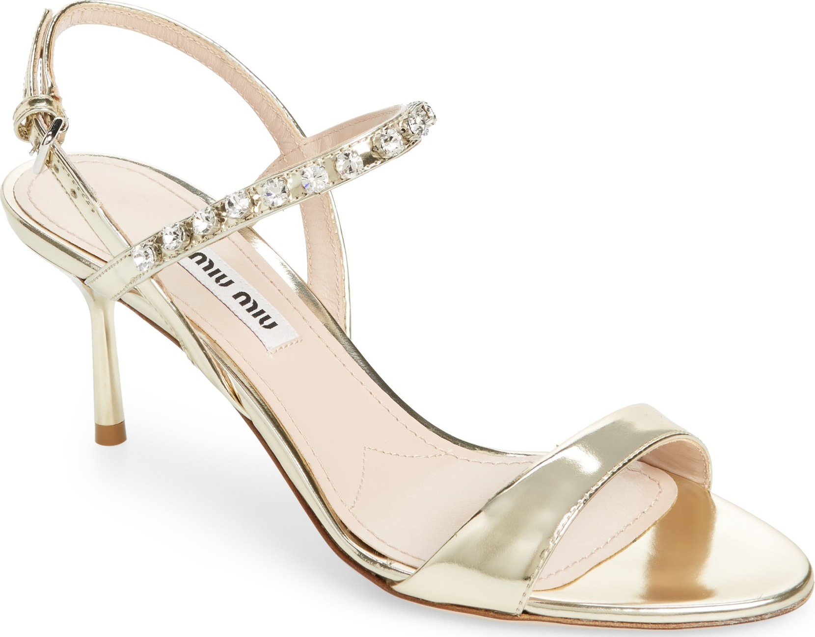 Miu Miu Jewel Strap Sandal