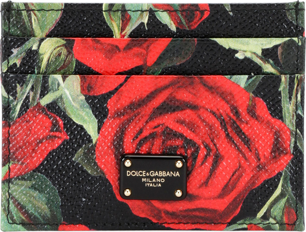 Dolce & Gabbana Roses Stampa Dauphine Card Case