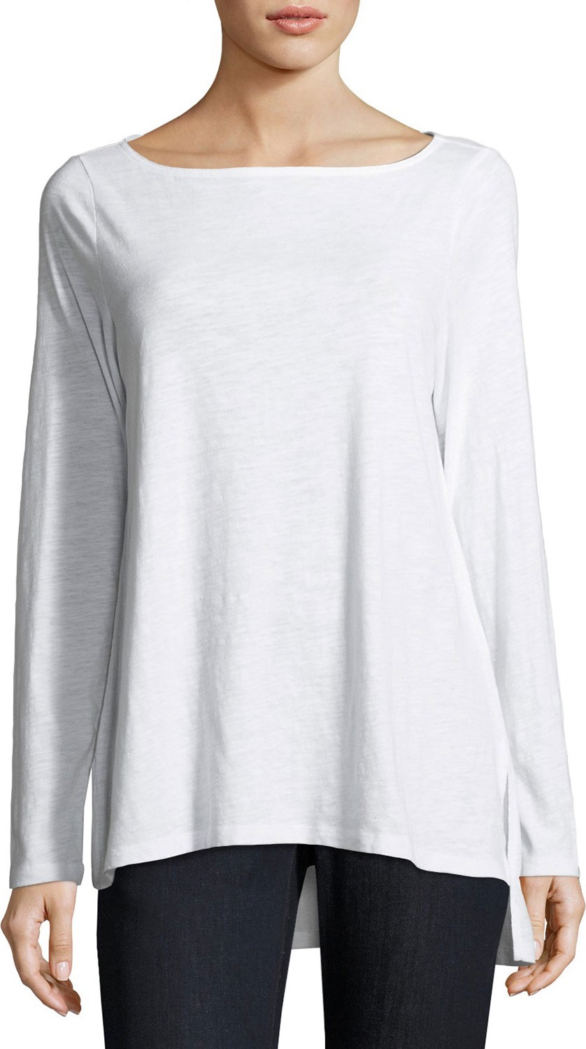 Eileen Fisher Slubby Organic Cotton Top