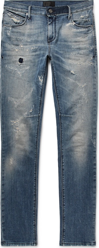 RtA Skinny-Fit Distressed Denim Jeans