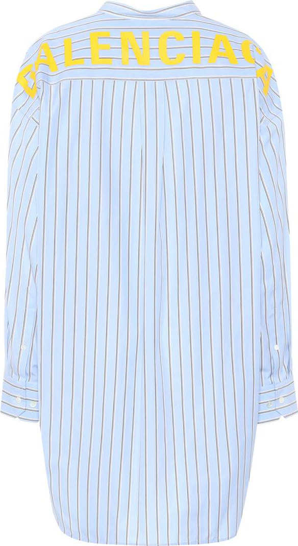 Balenciaga Swing striped cotton shirt