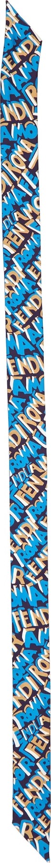 Fendi Frendi Graffiti Logo Wrappy Silk Scarf