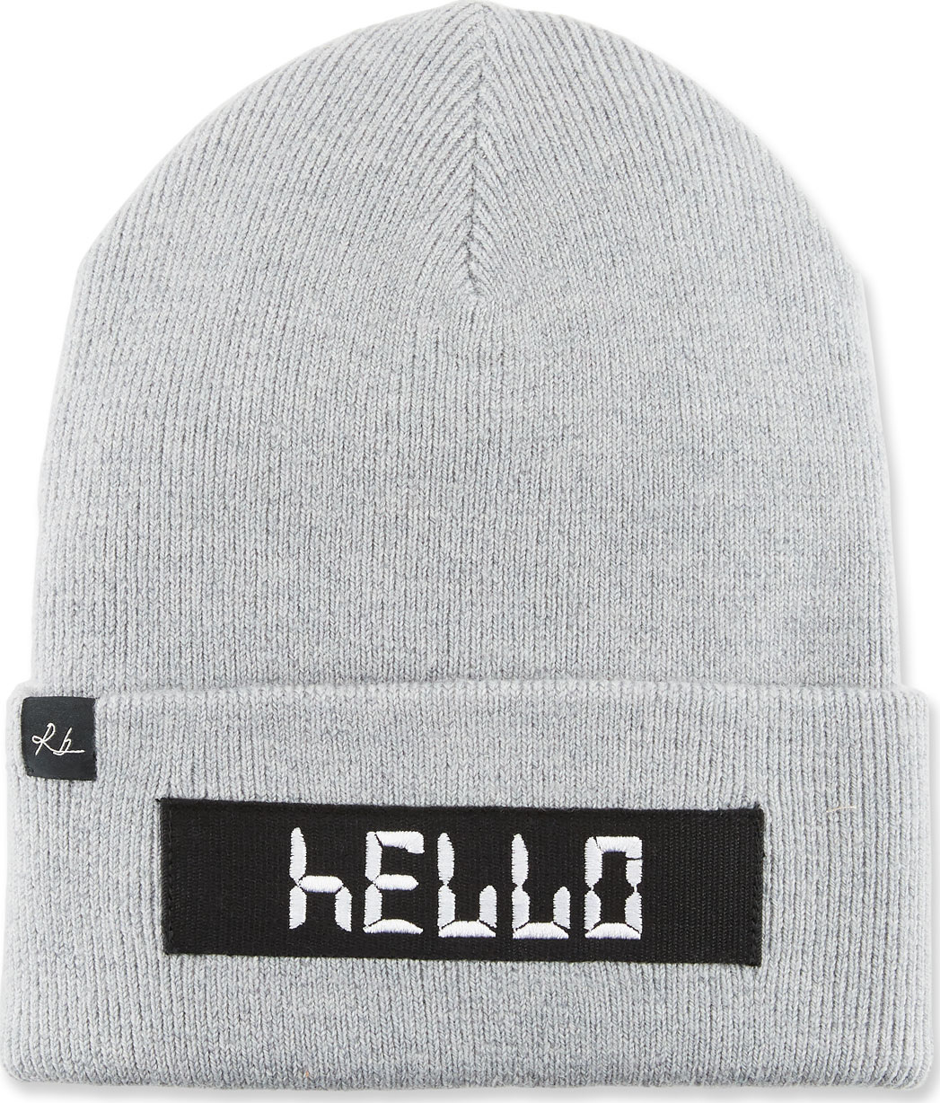 Rag & Bone Addison "Hello" Digital Wool Beanie Hat