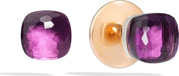 Pomellato Nudo 18K Rose Gold Amethyst Earrings