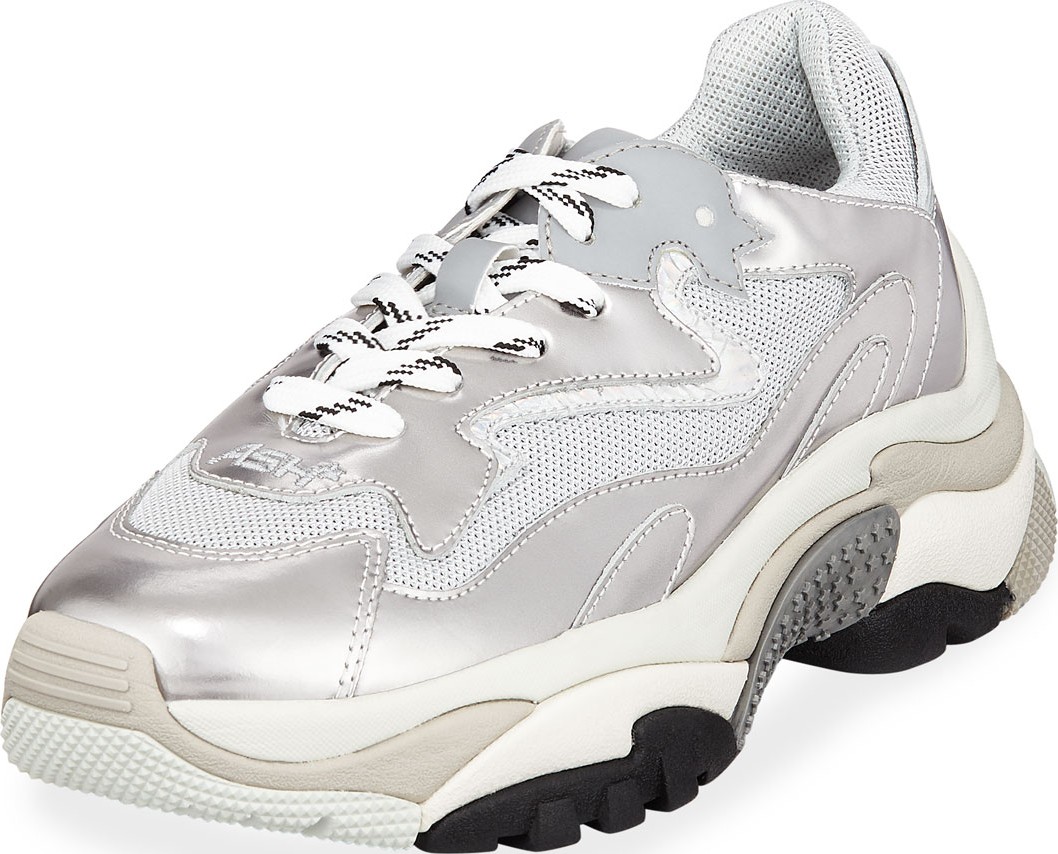 ASH Addict Mixed Lace-Up Sneakers