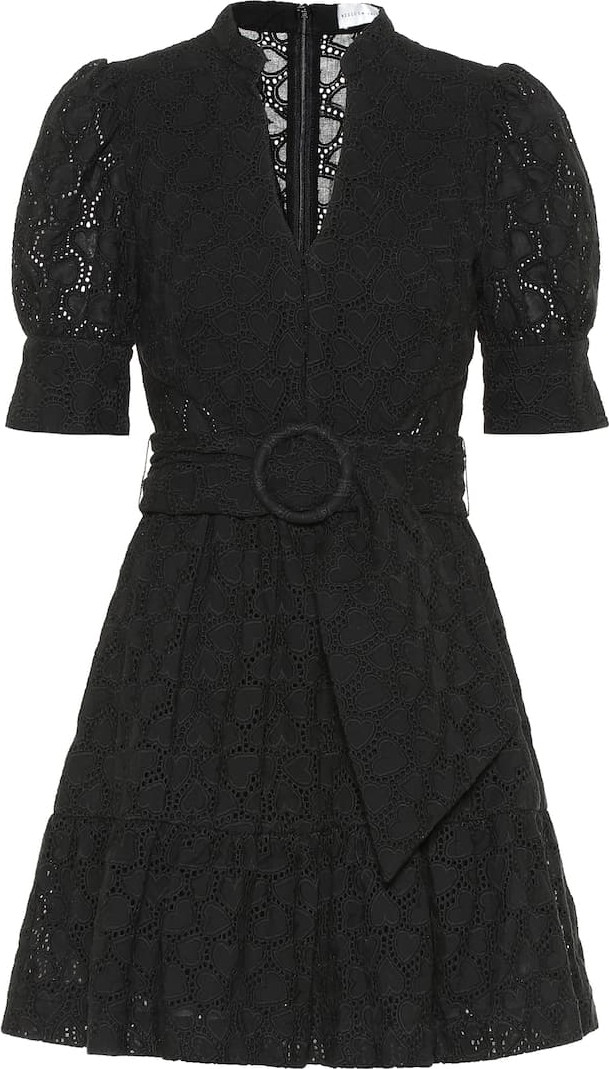 Rebecca Vallance Valentina broderie anglaise minidress