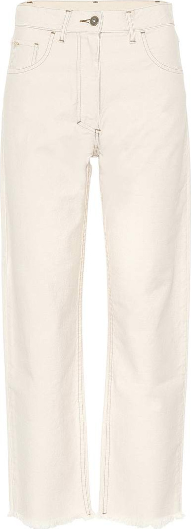 Nanushka Rupa cropped high-waisted jeans