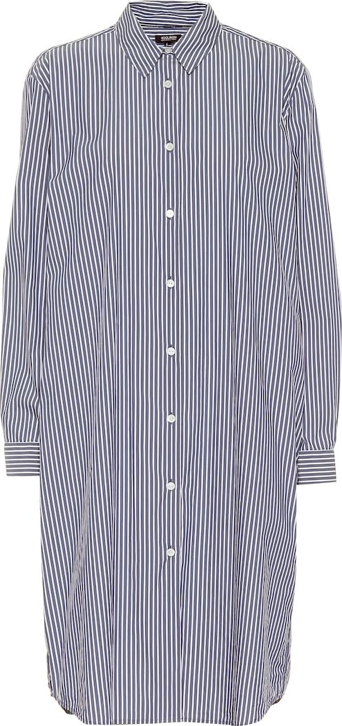 Woolrich Striped cotton-blend shirt dress