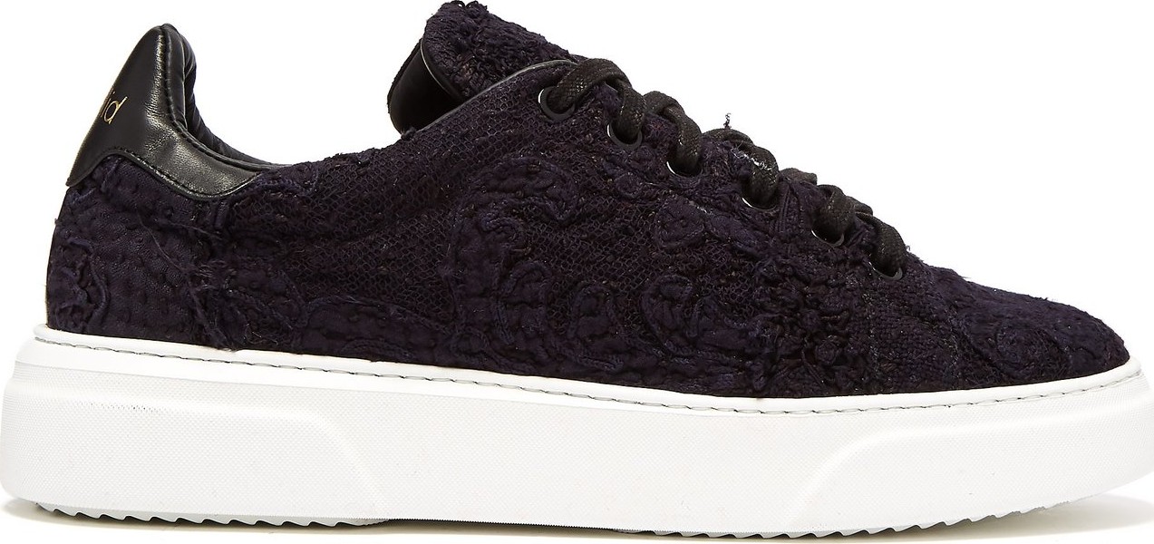 By Walid 19th-century panelled low-top trainers