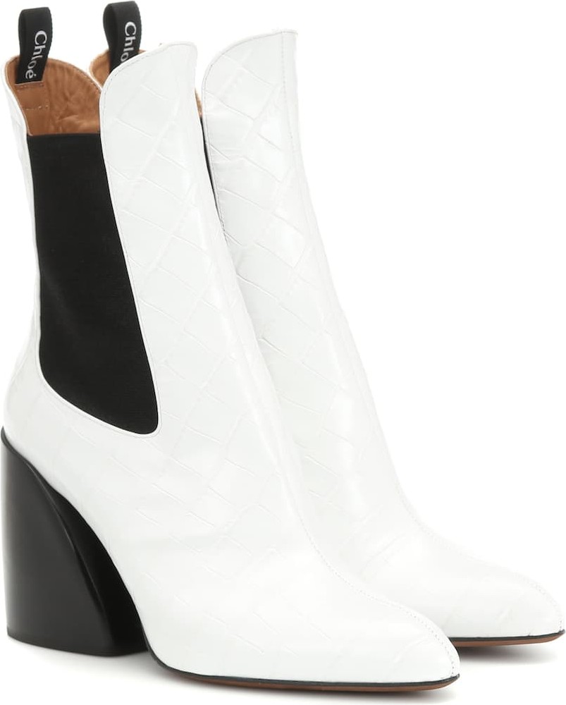Chloe Wave leather ankle boots
