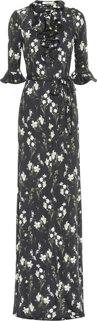 Erdem Farrell floral jersey gown