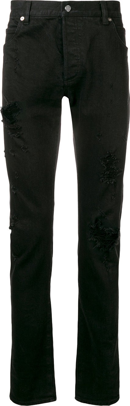 Balmain destroy details jeans