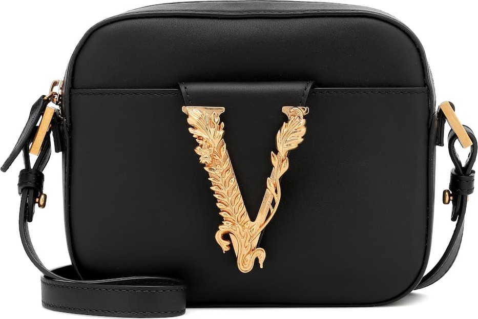 Versace Virtus leather crossbody bag